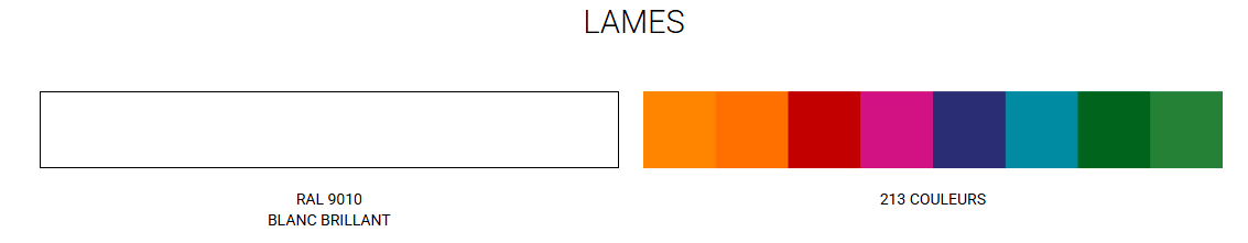 couleur lames
