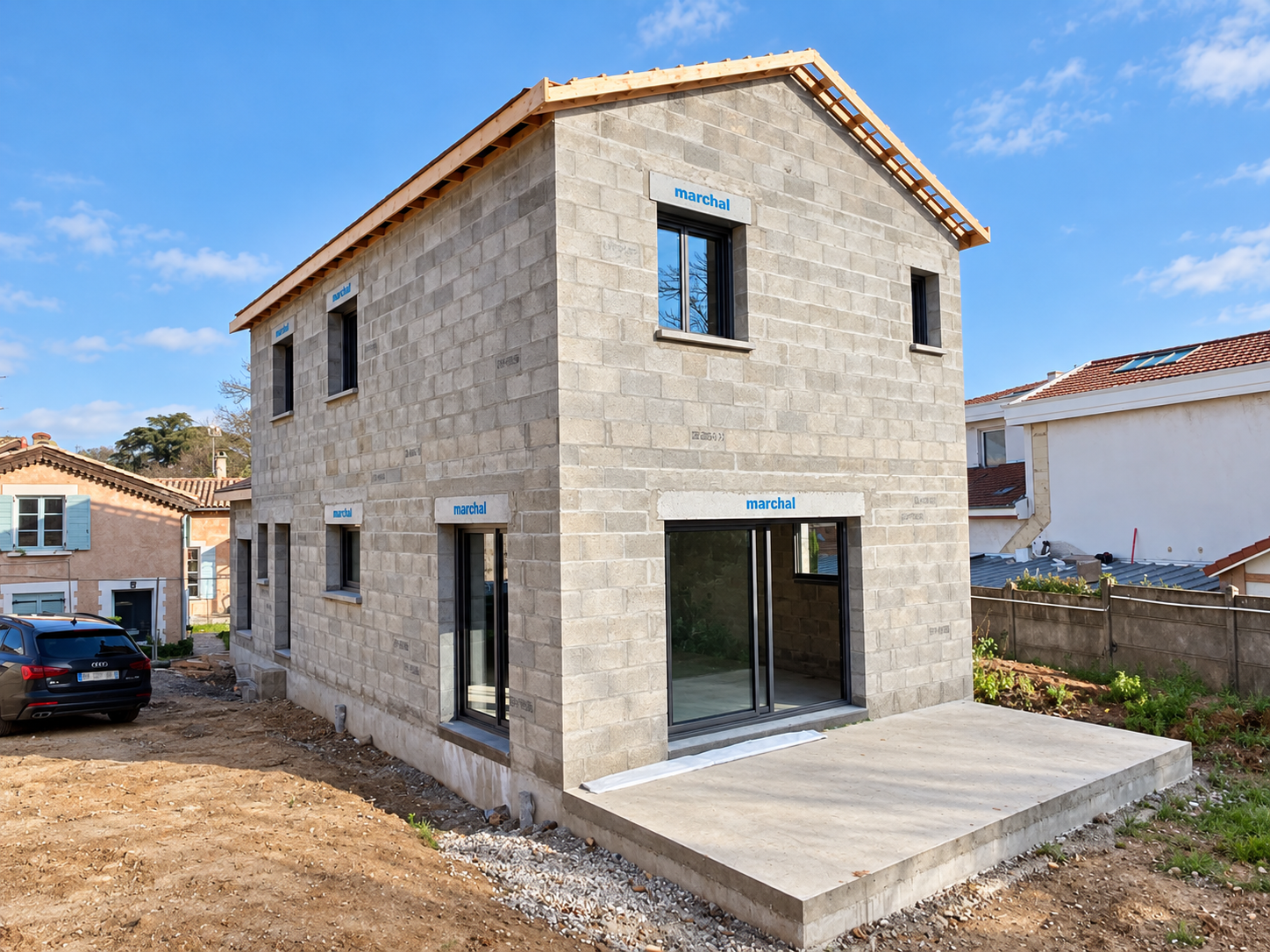 Façades Marchal, chantier en cours